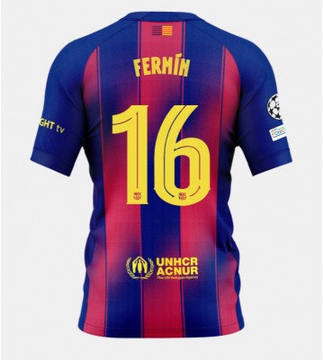 Barcelona Fermin Lopez #16 Replika Hemmatröja 2025-26 Kortärmad